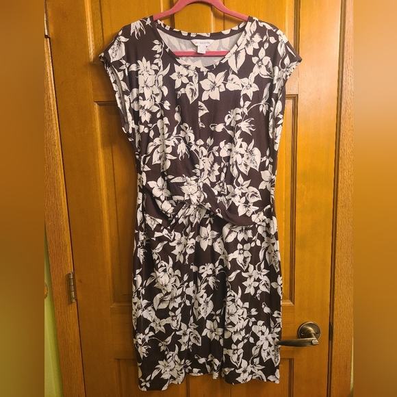 Liz Claiborne Cinched Front Dress size Large - Picture 1 of 4